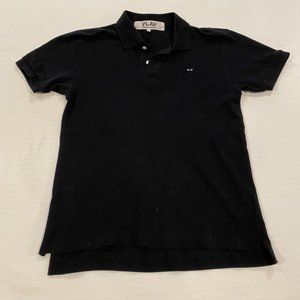 Black CDG PLAY polo